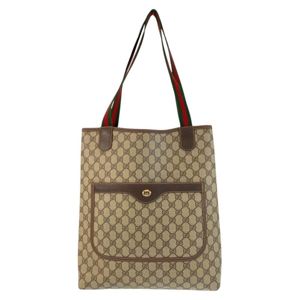 Gucci Vintage GG Supreme Canvas Tote Shoulder Bag